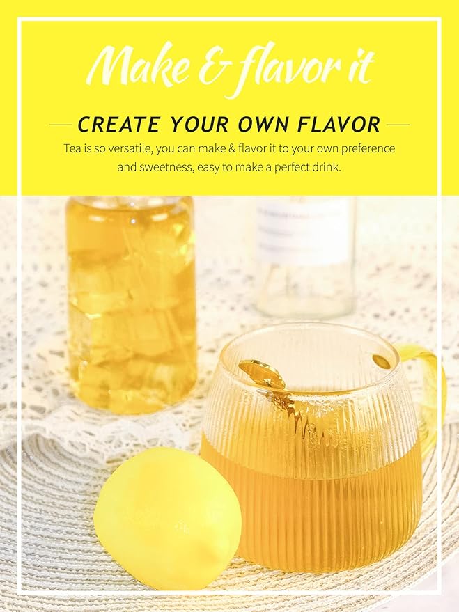 TeeLux Decaf Lemon Green Tea, Smooth Decaffeinated Green Tea with Refreshing Lemon Aroma & Flavor, 100 Count