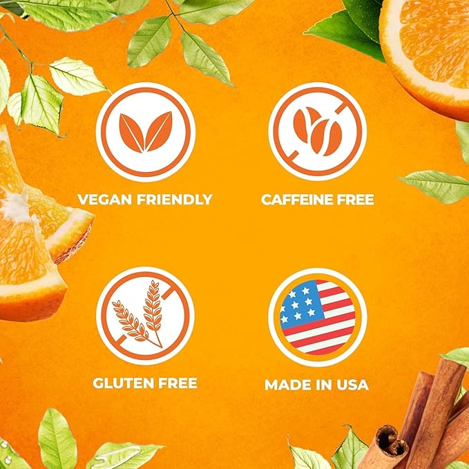 Total Tea SIimming Detox Tea Caffeine Free - 25 Day Detox - Herbal Tea with Chamomile, Hibiscus Tea & Ginger Root for Colon Cleanse – Natural Citrus & Cinnamon Herbal Tea for Digestive Health