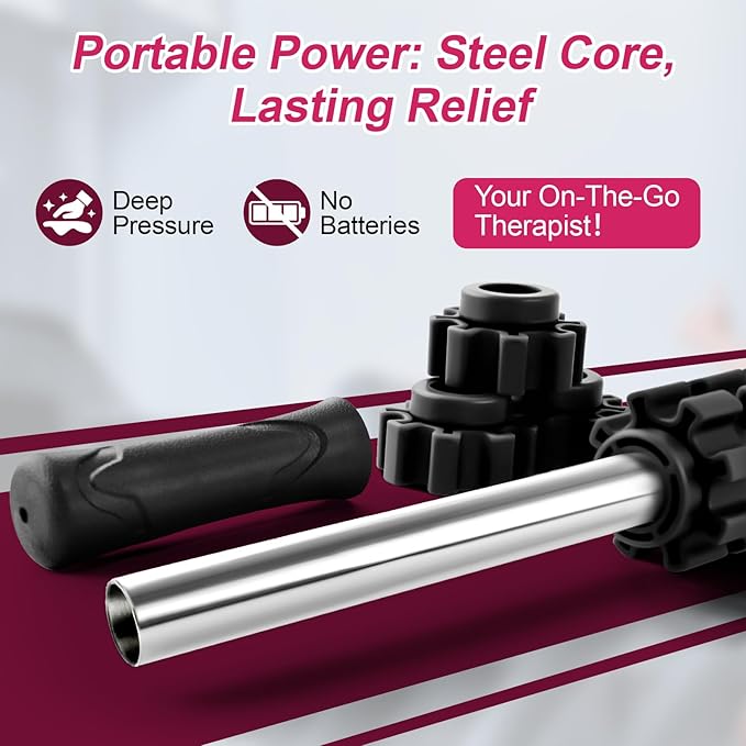 Muscle Roller Stick, Muscle Roller, Liposuction Massage Roller for Lymphatic Drainage, Massager Stick for Relief Muscle Soreness, Trigger Points, Help Exercise Runner Legs, Back Recovery