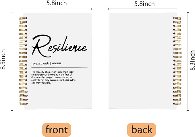 Inspirational Spiral Notebook,Inspirational Journal,Inspirational Journal for Women Men Writing,Grit Spiral Notebook 8.3×5.5 Inch