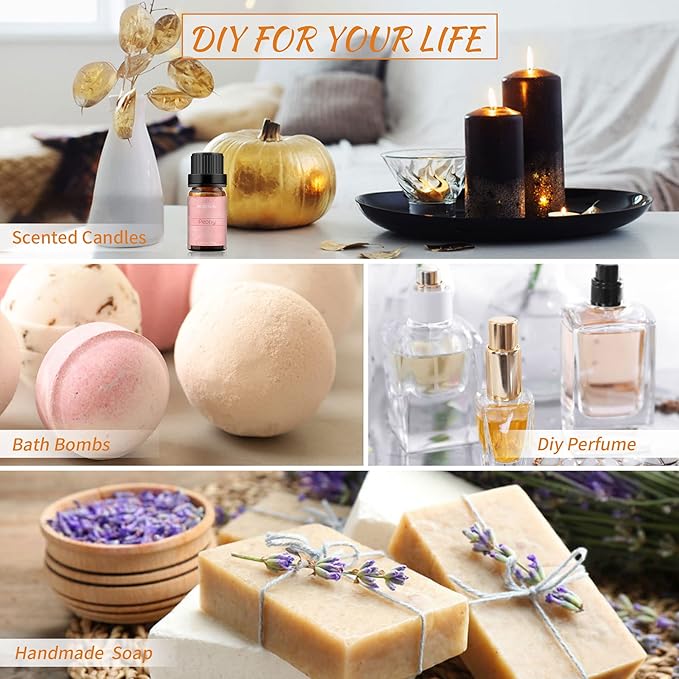 BURIBURI Peony Essential Oil Mother's Day Gifts Set for Women, 100% Pure, Undiluted, Natural Aromatherapy Peony Oils Essential 10ml for Diffuser, Soap Making Candle Making, Massage