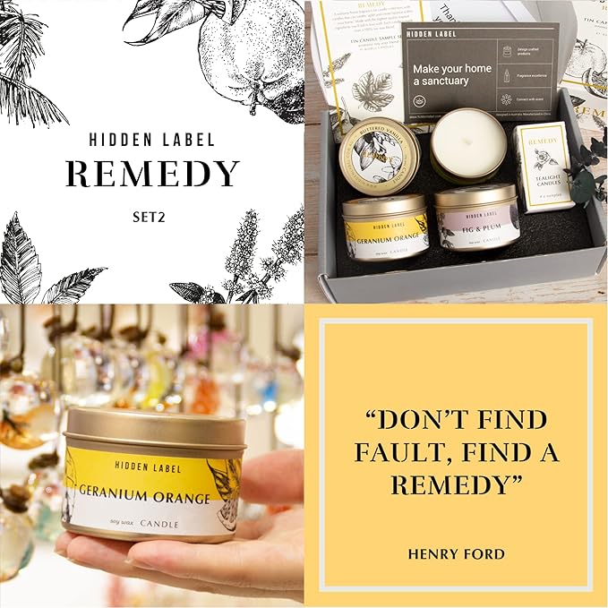 Hidden Label Fall Candles Set, 4 Pack Candle for Home Scented Aromatherapy Candle Gift Set for Women | Stress Relief | Meditation | Yoga | SPA | Bath, Autumn Candle Set