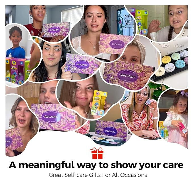 Shower Steamers Aromatherapy Travel Essentials for Women- SWCANDY 8 Pcs Bath Bombs Birthday Gifts for Men, Sister, Shower Bombs Stocking Stuffers Christmas Gifts Fruity