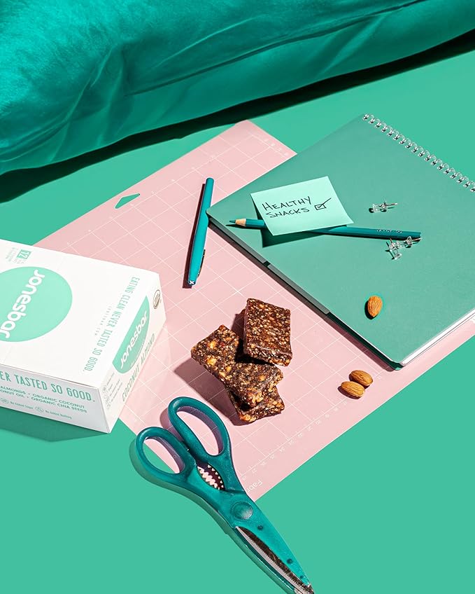 JONESBAR Fruit Lovers (12 Count (Pack of 1)), USDA Organic Fruit & Nut Bar, Non-GMO, Kosher, Vegan, Gluten Free, Simple Snack Bar