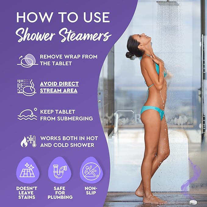 Cleverfy Shower Steamers Aromatherapy – Stocking Stuffers for Women, Teens and Wife – Christmas Gifts for Women and Teen Girls – White Elephant Gifts for Adults – 18 Tablets