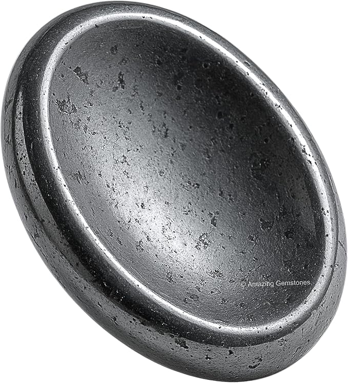 Amazing Gemstone Hematite Worry Stone Crystals and Healing Stones - Worry Stones for Stress Relief Gifts - Piedra Crystal Fidget for Meditation,Relaxation - Unique Stocking Stuffers and Birthday Gift