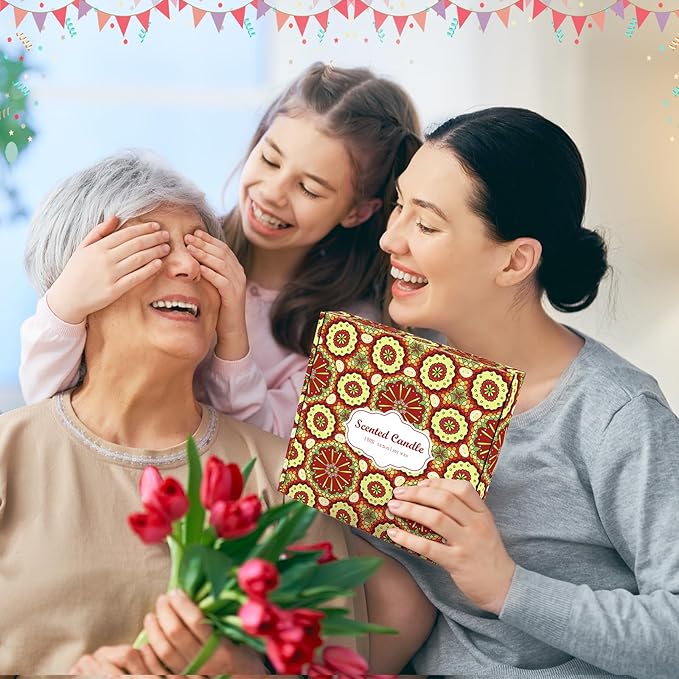 9 Pack 22.5oz in Total Scented Candles Gifts for Women,140-160 Hours Home Scented Candles,Aromatherapy Candle Gifts Set, Soy Wax Candles for Christmas Day, Birthday, Mothers Day, Valentine's Day