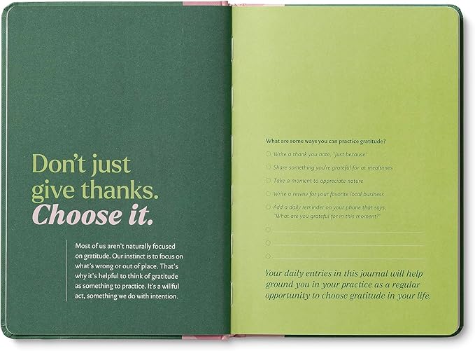 Compendium – Gratitude Every Day Guided Journal: A Daily Practice for Joy and Contentment – A 5-Minute a Day Personal Growth Notebook – An Inspiring Daily Journal for Forming New Habits