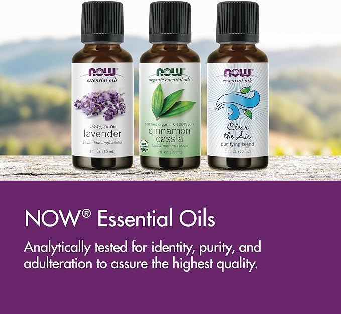 NOW Essential Oils, Good Morning Sunshine Aromatherapy Blend, Soothing Aromatherapy Scent, Blend of Pure Essential Oils, Vegan, Child Resistant Cap, 1-Ounce