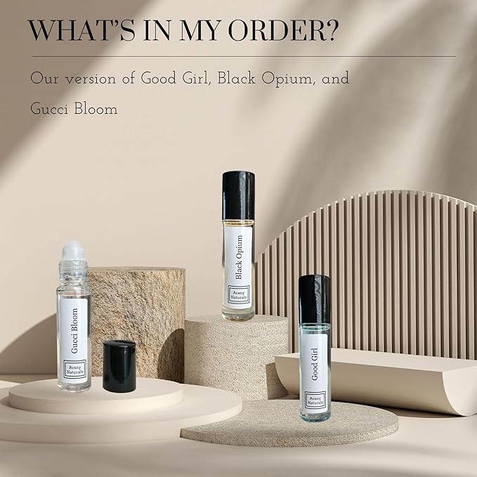 3 Pc Womens Gift Set, Fragrance Oil For Women, Roll On Body Oil, Perfume Samples, Fragrance Oil, Gift For Her, Perfume Oil Sampler, Gift Box