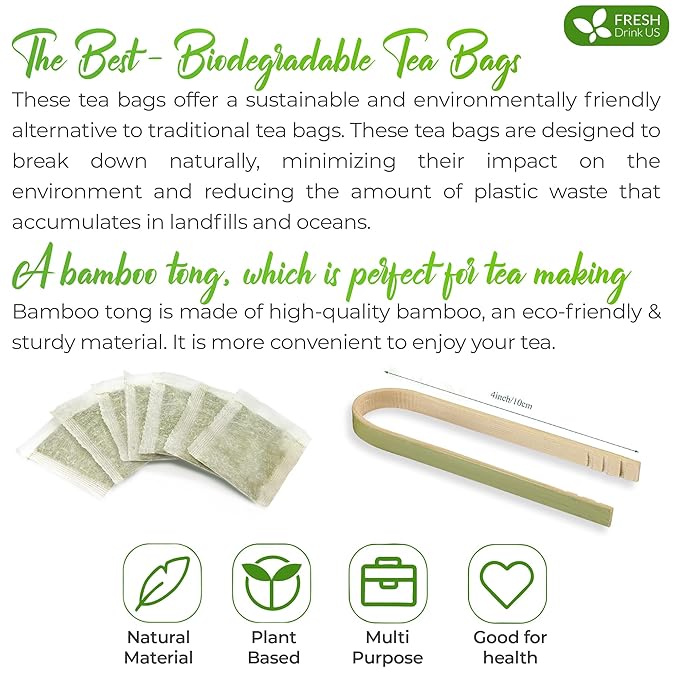 FreshDrinkUS, Premium Gotu Kola Leaf Tea β 75 Tea Bags | Pure Dried Centella Asiatica Leaves | Naturally Caffeine-Free Herbal Tea | Refreshing Aroma & Smooth Taste | Premium Herbal Infusion. Vegan