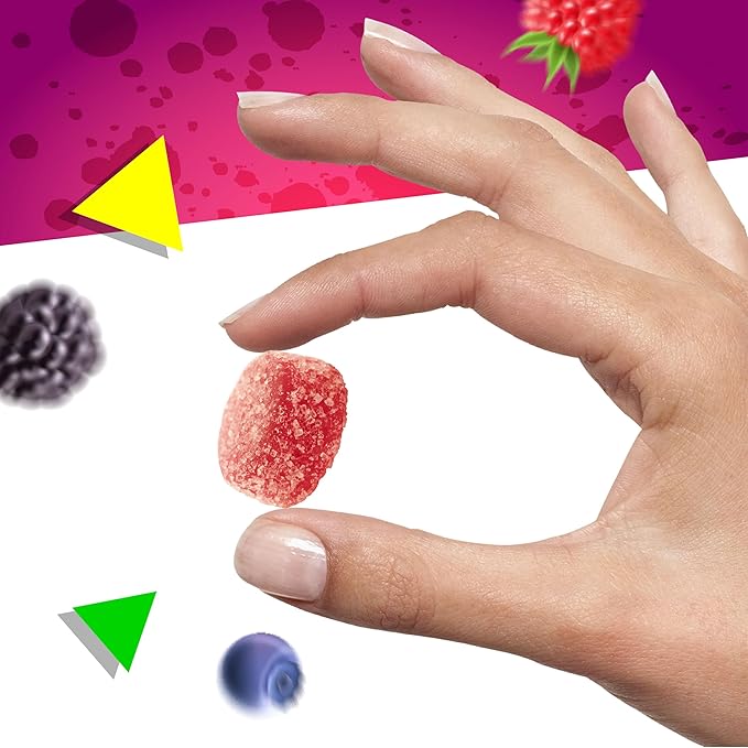 Bonelle Italian Berry Jelly Candy | 1 Pound Bag | Naturally Flavored Dye Free Candy | Strawberry, Raspberry, Blackberry, Blueberry | Vegan Gourmet Jellies