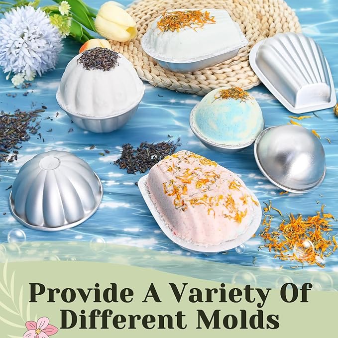 Bath Bomb Making Kit- 23Pcs DIY Bath Bombs for Women, Make Your Own SPA Products, Soap Making Kit with Stainless Steel Molds, Bath Foam, Bath & Bathing Shower Accessories Gifts for Girls Women