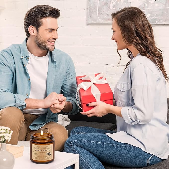 6 Pack Scented Candles Set | Candles for Home Scented, Candles Gifts Set for Women Men, Long Lasting Soy Wax Candle, Aromatherapy Candles Gift for Birthday Thanksgiving Christmas Day