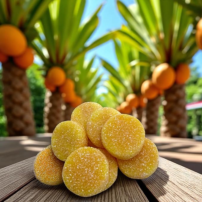Klub Bulk Exquisite Pineapple and Orange Flavor Sour Bites-1.5 lbs Deliciously Tangy Gummy Bites Perfect for Snacks, Parties and Gifts(24 oz)