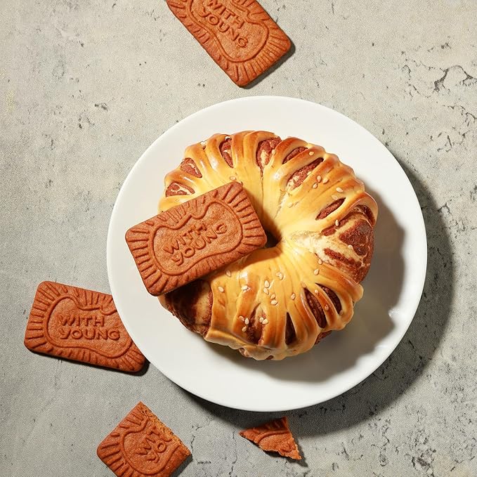 WZY Gourmet Caramelized Biscuit Cookies Vegan Non-GMO Project Verified 17.6 OZ (500g) Perfect Crunch for Coffee Tea Snacking & Desserts Crunchy Buttery & Delicious (17.6 OZ (500g))