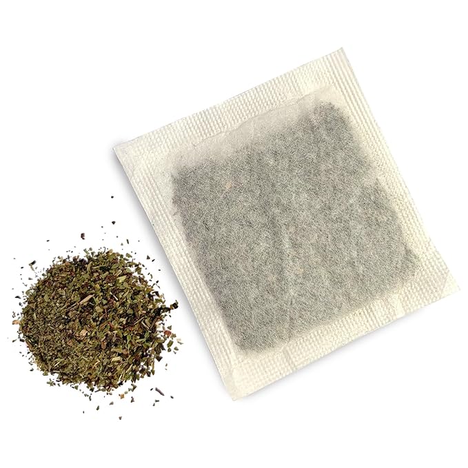 Monterey Bay Herb Co. Hibiscus Mint Herbal Tea Bags | 200 Count | Caffeine-Free | Bulk Loose Tea in Unbleached Bags | Refreshing Berry & Mint Flavor | Rich in Vitamin C
