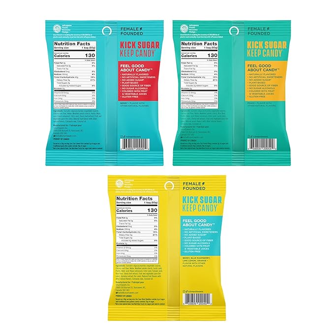 SmartSweets Variety Pack Sampler, Pack of 6 Individual Flavors, Low Sugar & Calorie Candy - Sweet Fish, Sourmelon Bites, Peach Rings, Sour Blast Buddies, Red Twists, & New Soft Caramels