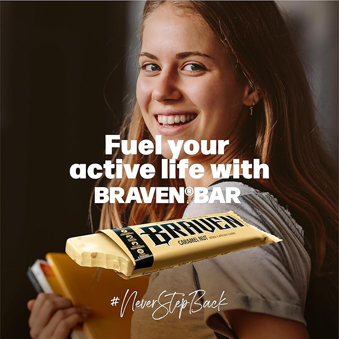 Braven Bar Variety Pack Energy Bars (1.59 oz, Pack of 10) – Energy Chews with 5g Protein – On-the-Go Snacks for Running, Hiking, and Sports - Gluten Free Snacks for Sustained Boost