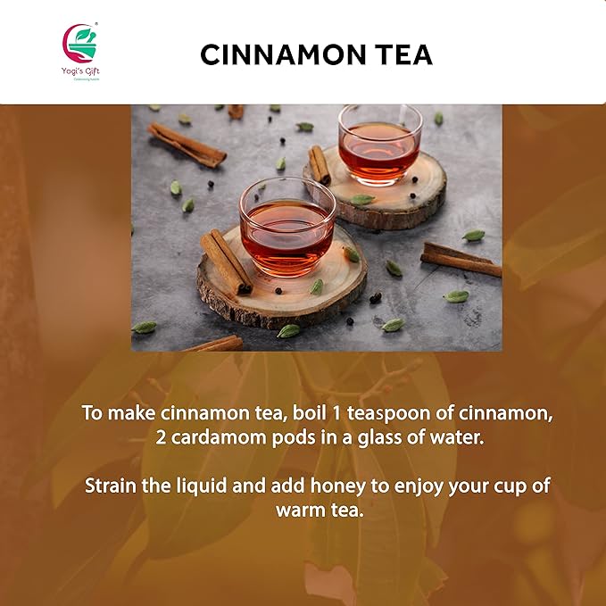 Crushed Cinnamon Bark 1 LB | Bulk Cinnamon Stick Pieces/Chips For Tea, Cooking | Rich Aroma and Great Flavour | Premium Grade Product by Yogi's Gift®