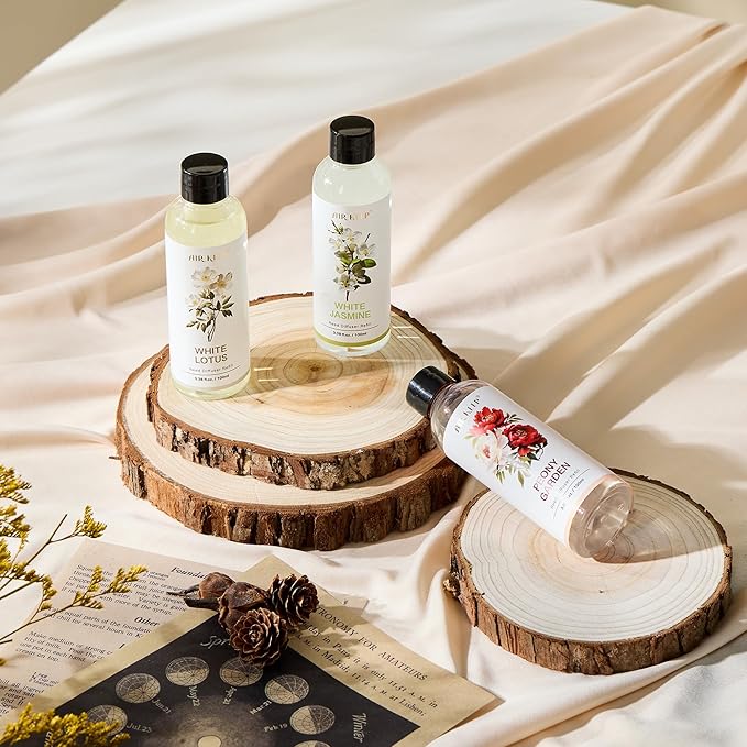 Airkeep Reed Diffuser Oil Refill/White Jasmine/3.38oz(100ml/1 Pack/Scented Oil Refill for Reed Diffuser Home Fragrance for Bedroom, Bathroom Office Home Decor