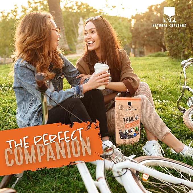 Natural Cravings 24oz Trail Mix Bulk Family Size Bag - Nuts & Chocolate Dried Fruit Mix & Nuts Mix with Peanuts, Dried Cranberries, Raisins, Chocolate Gems - Gourmet Trailmix for School or Office