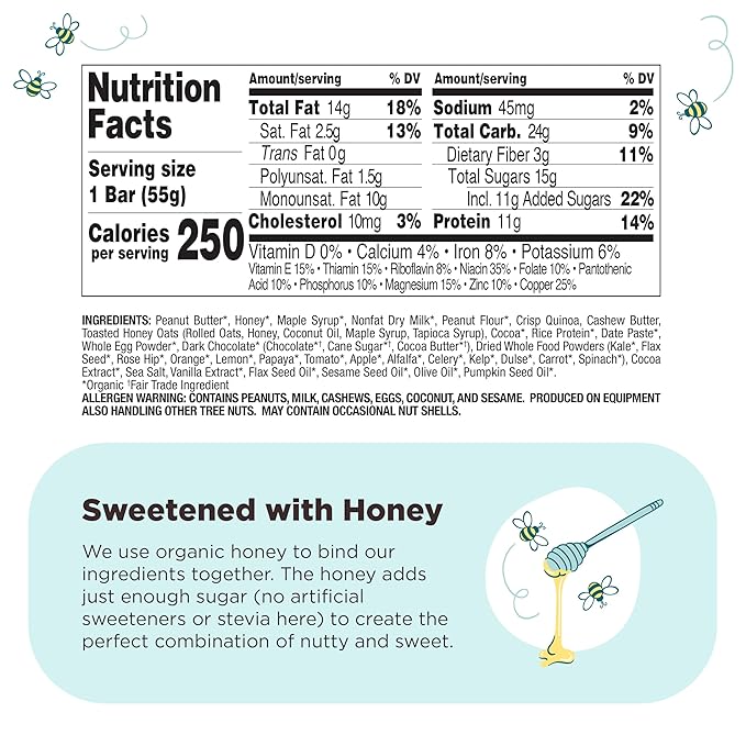 Perfect Bar Choco Crisp, Dark Chocolate Nut Butter Protein Bar, Protein Snack, Gluten Free, Soy Free, Non GMO, No Sugar Alcohols, 1.9 Ounce Bar, 10 Count