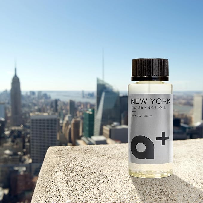 Aromar+ Fragrance Oil – New York-Inspired by 1 Hotel – Luxury Scent Experience with Geranium, Floral Mix, Vanilla & Wood – for Waterless Diffusers – Long-Lasting Home Aroma – 2oz/60mL