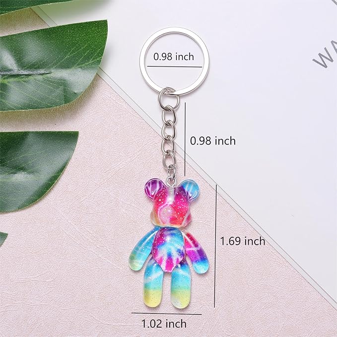 Pocket Bear Hug, Anxiety Relief Gift for Friend, Mental Health Positivity Gift for Women, Autism Fidget Gifts, Comforting Present for Son Daughter Back to School, Rainbow Gradient