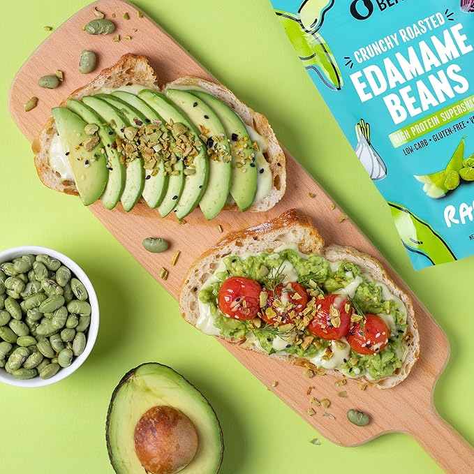 The Only Bean Edamame Dry Roasted Low Carb Snacks (Ranch), Vegan Gluten Free Snacks, Healthy Snacks for Kids and Adults, High Protein Snacks, Keto Snacks, Diabetic Snacks, 4oz (Pack of 3)