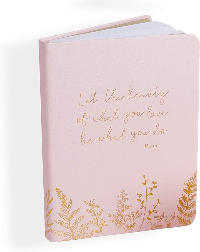 WORLD TRAVELER Eccolo Rumi Writing Journal, 256 Lined Page Notebook, Faux Leather Cover