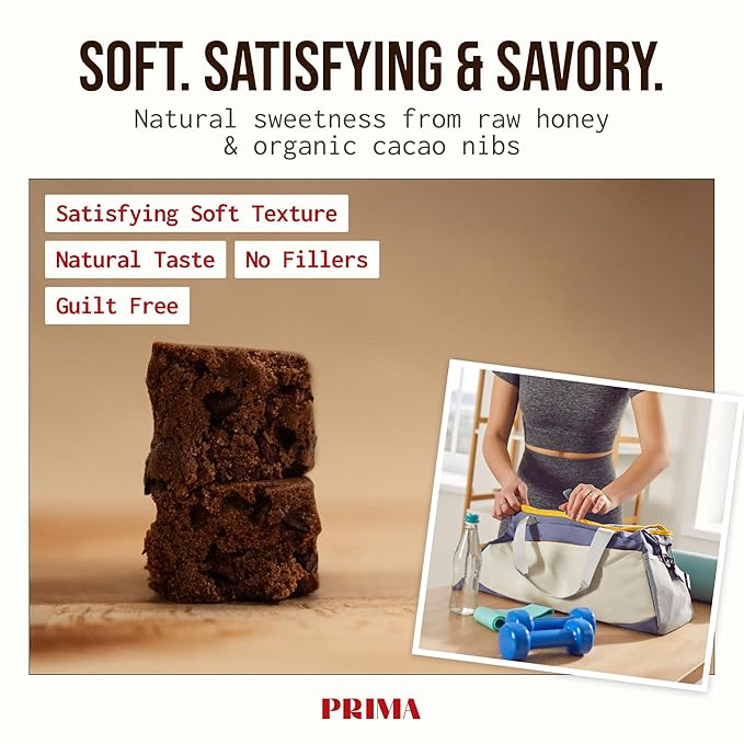 PRIMA ANCESTRAL PROTEIN BAR Grass Fed Protein Bars, 7 Pack – Animal-Based Protein Bar with Beef Tallow, Raw Honey, Seed Oil Free, Low Carb, Gluten-Free – Healthy, Energy Snacks for Clean Lifestyle (7 Pack, Cacao)
