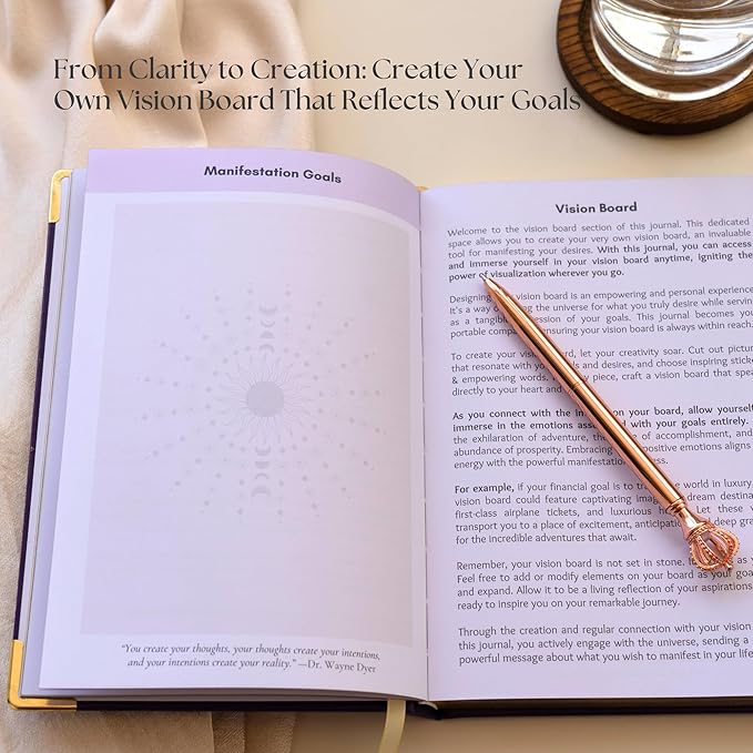 60-Day Transformative Manifestation Journal Set, Daily Affirmation and Gratitude Journal, Self Care, Five Minute Journal Sections, Vision Board Features, Perfect For Manifesting Your Dream