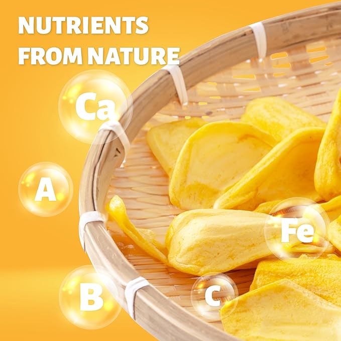 DARLAC FARMS Freeze Dried Jackfruit Bites, Pack 1, No Sugar Added, Healthy Fruit Snacks for Kids, Adults & All Ages, Premium Organic Crispy Crunchy Snacks, Tea, Baking, Smoothie, Yogurt, 2 Oz