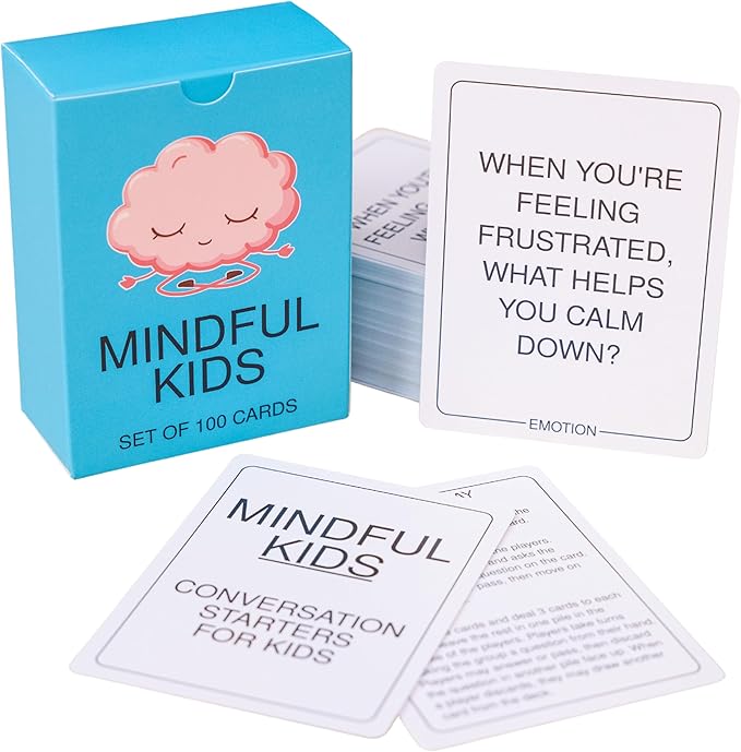 100 Mindfulness Conversation Cards for Kids - Enable Meaningful Conversations with Kids