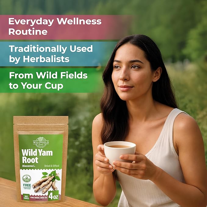 4 oz Wild Yam Root Herbal Tea (Dioscorea) - 113g Wild Yam Root Loose Herb Tea Ñame Silvestre