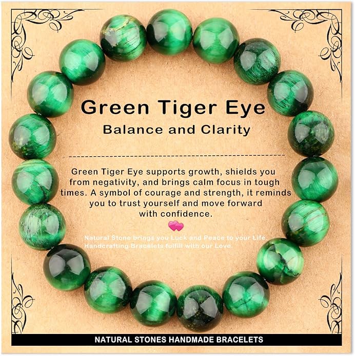 AD Beads 4mm6mm8mm10mm Handmade Bracelet - Natural Gemstone for Peace and Tranquility - Meditation, Yoga, Healing and Energy Gift for Unisex