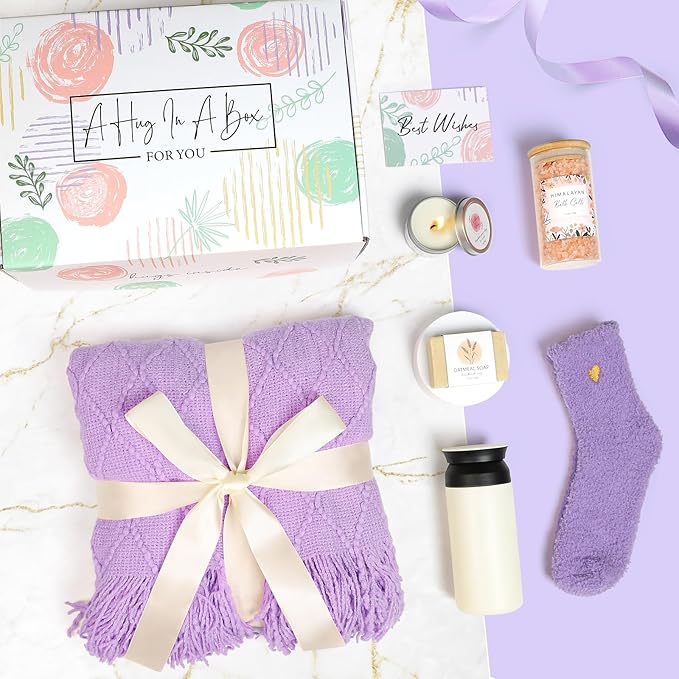 Self Care Gifts for Women, Get Well Gifts for Women, Sympathy Gift Basket, Get Well Soon Care Package, Inspirational Encouragement Gift Baskets, Sending Hug