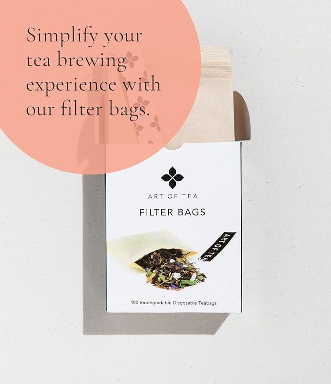 Art of Tea | Bright Eyed Turmeric Ginger Tea - Caffeine Free Turmeric Ginger Tea Bags | 50 Eco Friendly Pyramid Sachets