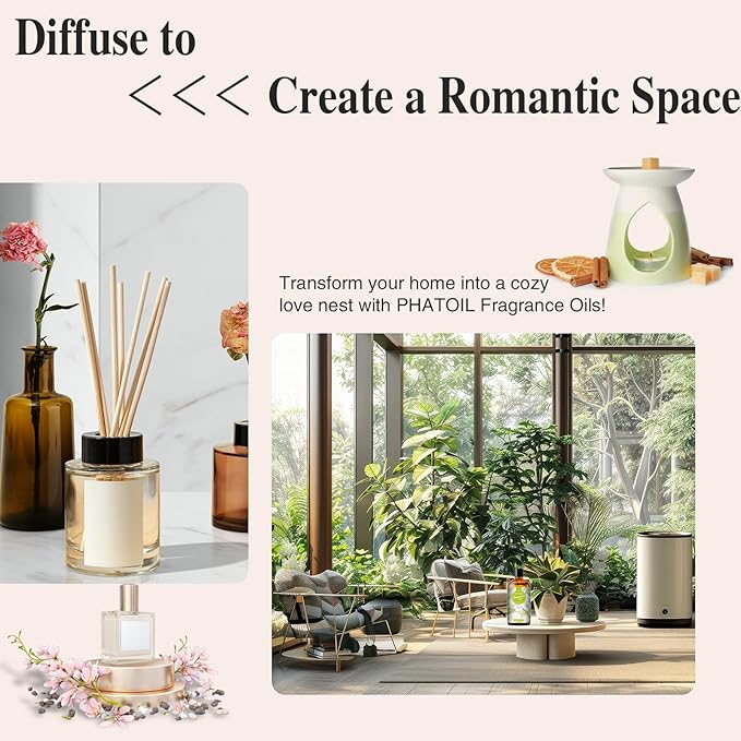 100ML/3.38fl.oz White Musk Fragrance Oils, PHATOIL White Musk Oil for Diffuser, Humidifier, Scented Oils for DIY Soap, Candle Making with Premium Glass Dropper