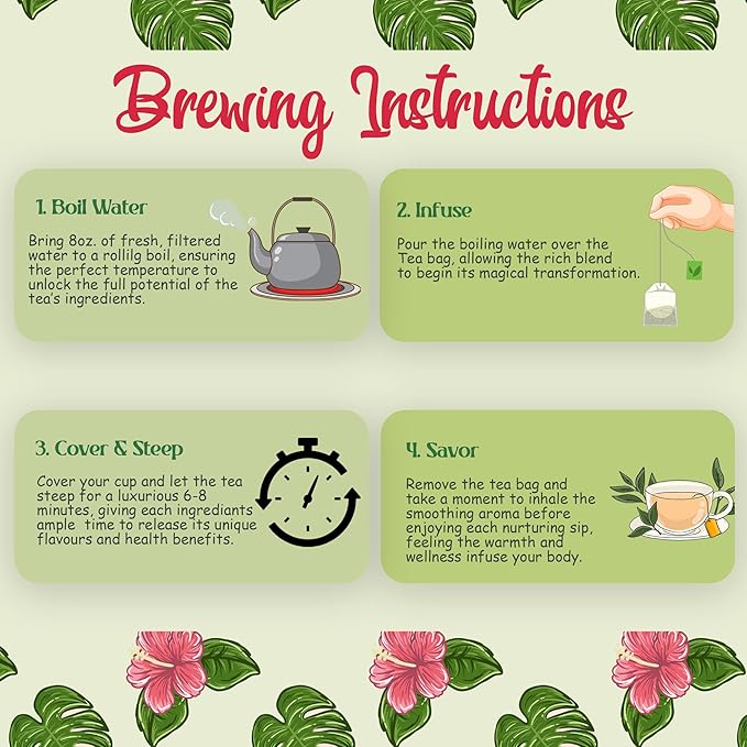 Tropace Organic Immunity Hibiscus Herbal Tea ā 20 Tea Bags, Infused with Ginger, Cloves & Black Pepper, Caffeine-Free, Rooted in Egypt & Packed in USA, 1.4 oz (40g)