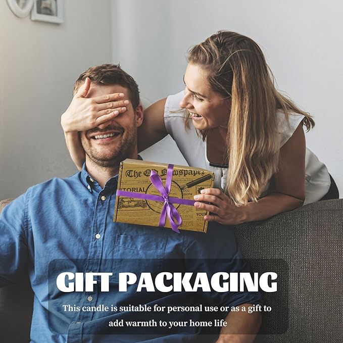 6 Pack Scented Candles Gifts for Women,3.5 Oz Amber Candles Set, 150 Hours Long Burning Soy Wax Candles Jar Aromatherapy Candles for Stress Relief, Birthdays, Weddings, Christmas Gifts, Yoga, Bath