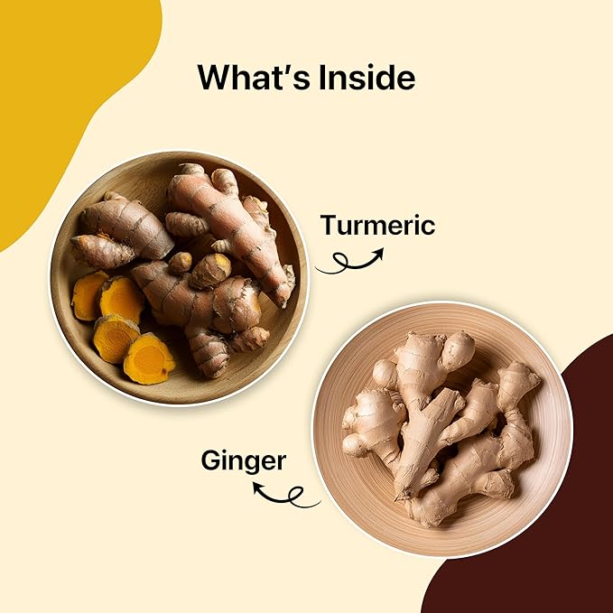 BLUE TEA - Turmeric Ginger Tea - 15 Count - Pyramid Plant Based Tea Bag | CURCUMIN RICH - HERBAL BLEND | Herbal Tea - Caffeine Free - Non-GMO - Vegan - Earthy Flavor - Healthy | Reusable Tin Pack