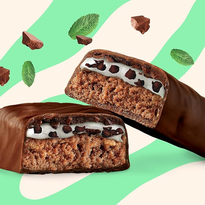 Nick’s Mint Chocolate Protein Bars – 12-Count Box | High Protein, Low Calories, Low Carbs, Keto Friendly, No Added Sugar