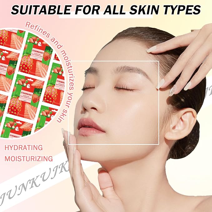 10PCS Hydrating Facial Sheet Mask,Moisturizing Face Masks Skincare Gift Set,Long Lasting Face Mask Skin Care & Facial Mask Kit for All Skin Types 01