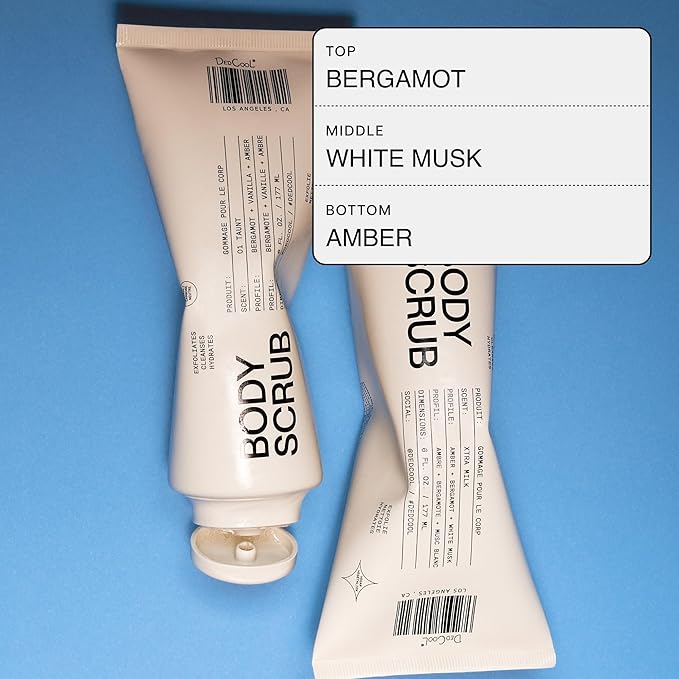 Dedcool Body Scrub Xtra Milk – Gentle Exfoliating Formula with Rice Powder, Kakadu Plum & Coconut Oil, Regular/Full Size