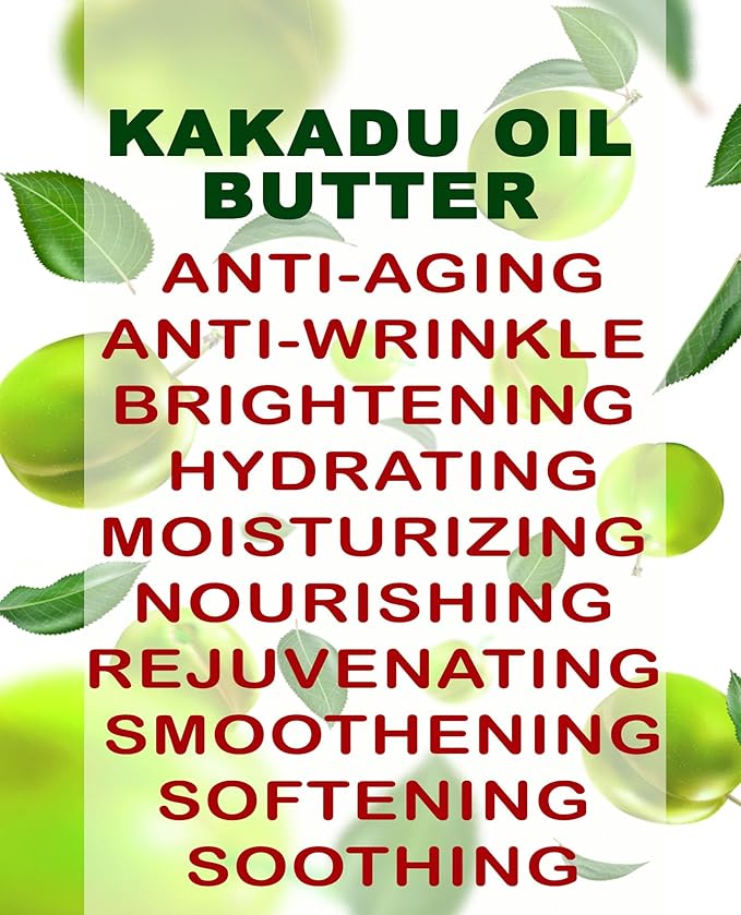 Botanical Beauty KAKADU PLUM OIL BUTTER Pure Natural Virgin Unrefined RAW for FACE, SKIN, BODY, DAMAGED HAIR, NAILS (8 Fl Oz)
