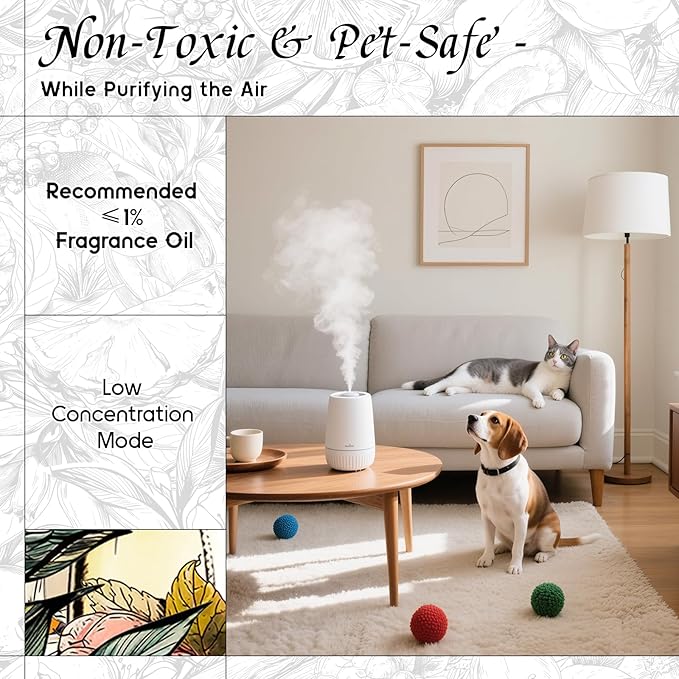 HIQILI Sandalwood Cipher Diffuser Oil, Ideal for Scent Diffuser, Car Air fresheners, Relaxing & Cozy, Long Lasting - 3.38 Fl Oz