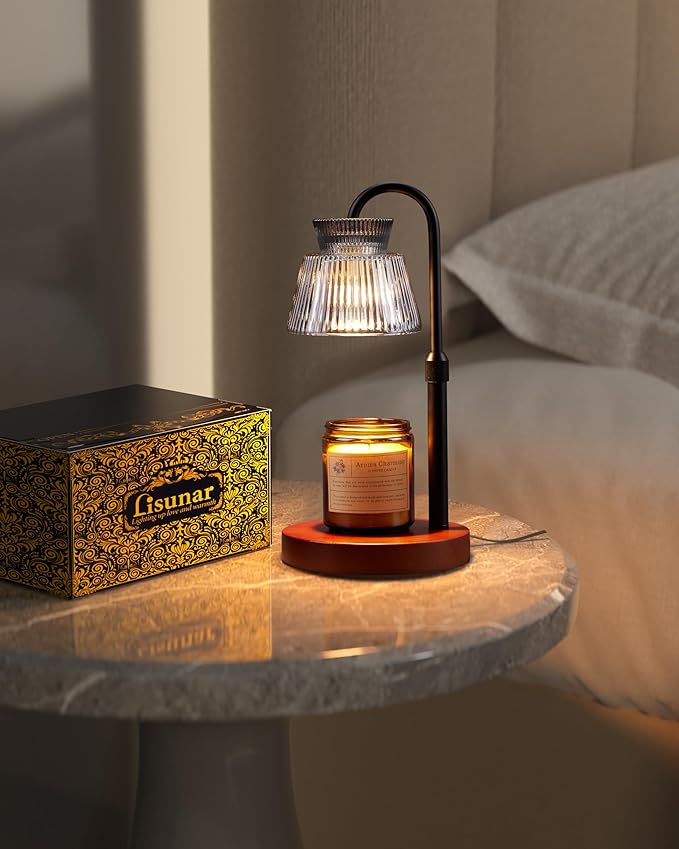 Candle Warmer Lamp with Timer &Dimmable Wax Melt Warmer for Scented Jar Candles, 2 Bulbs,Birthday Gifts for Women House Warming Gifts, Home Decor