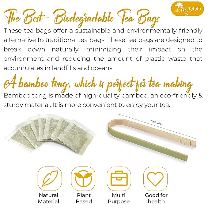 30 Bags Premium Turmeric Ginger Cinnamon Tea, Improve Digestion, Support Brain, Weight, Skin and Sleep, Eco-Conscious Tea Bags and Premium Natural Ingredients. Turmeric Ginger Herbal Tea. No Sugar, No Caffeine, No Gluten, Vegan.